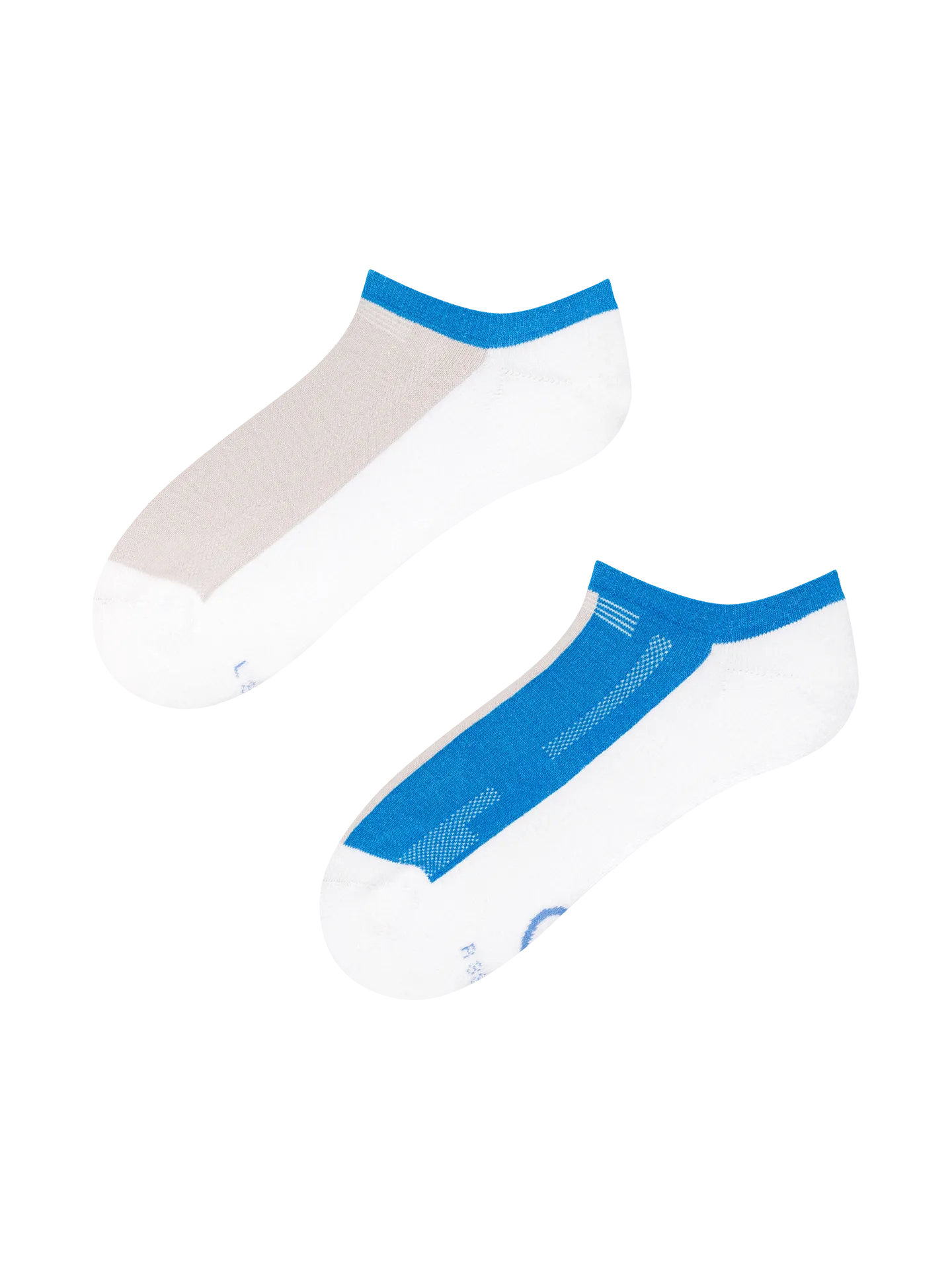 Grijs en blauw functionele sneakersokken