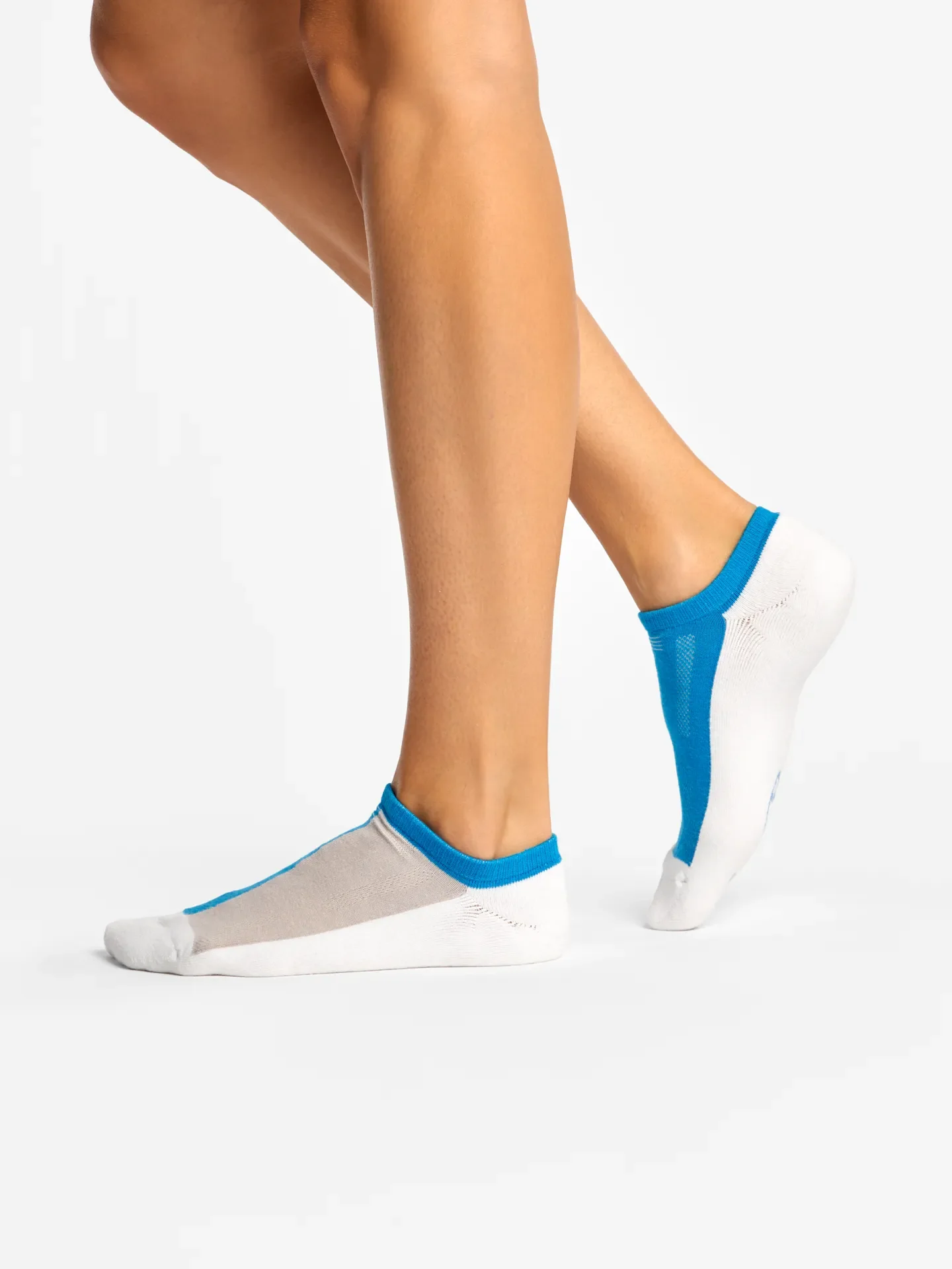 Grijs en blauw functionele sneakersokken - Image 2