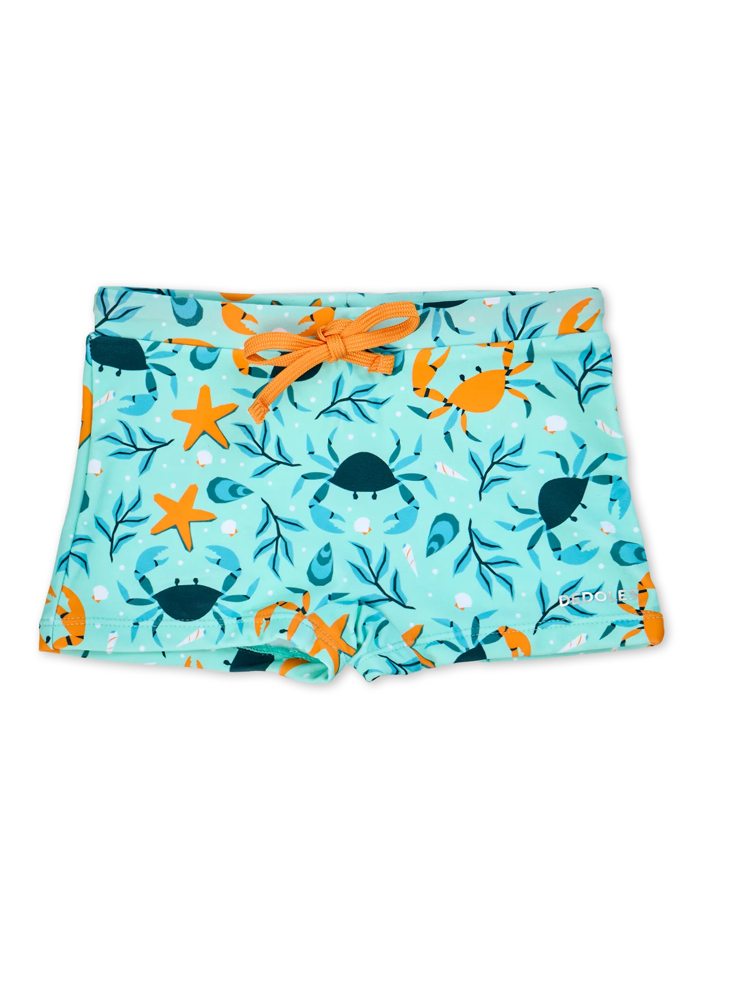 Vrolijk elastisch zwemshort voor kinderen Zeekrab