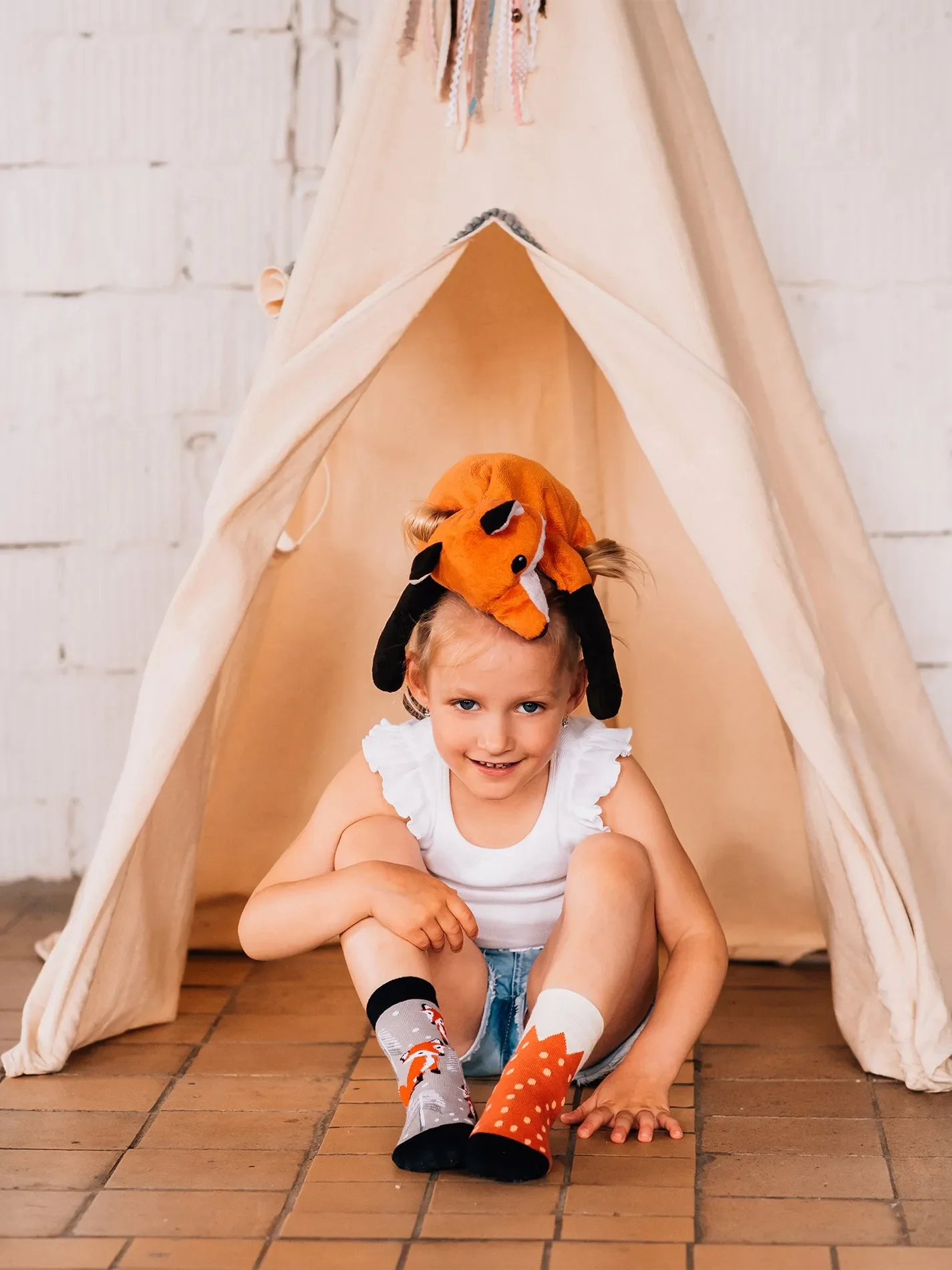 Vrolijke kindersokken Vos - Image 2