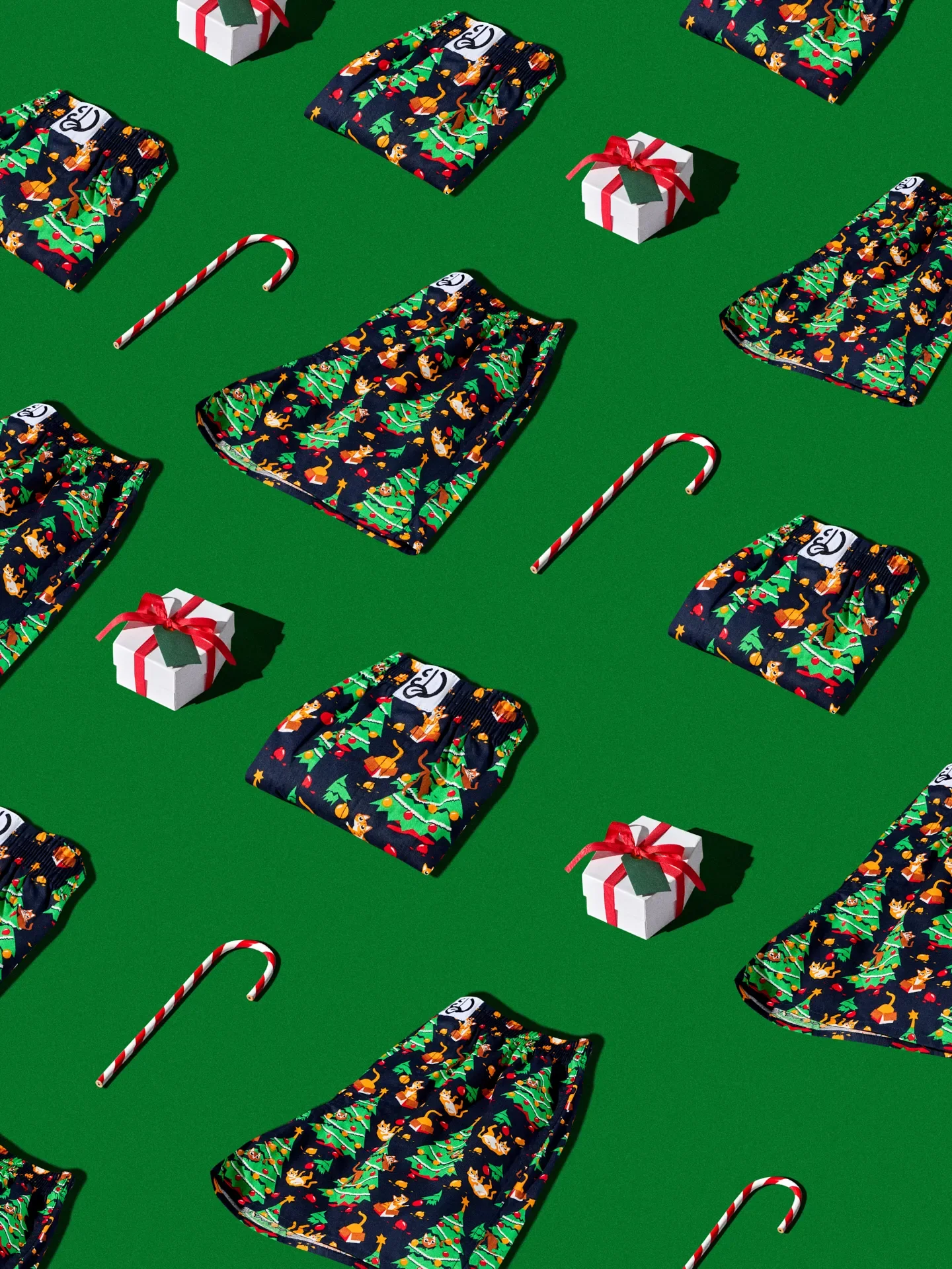 Vrolijk boxershort voor heren Katten feestje - Image 4
