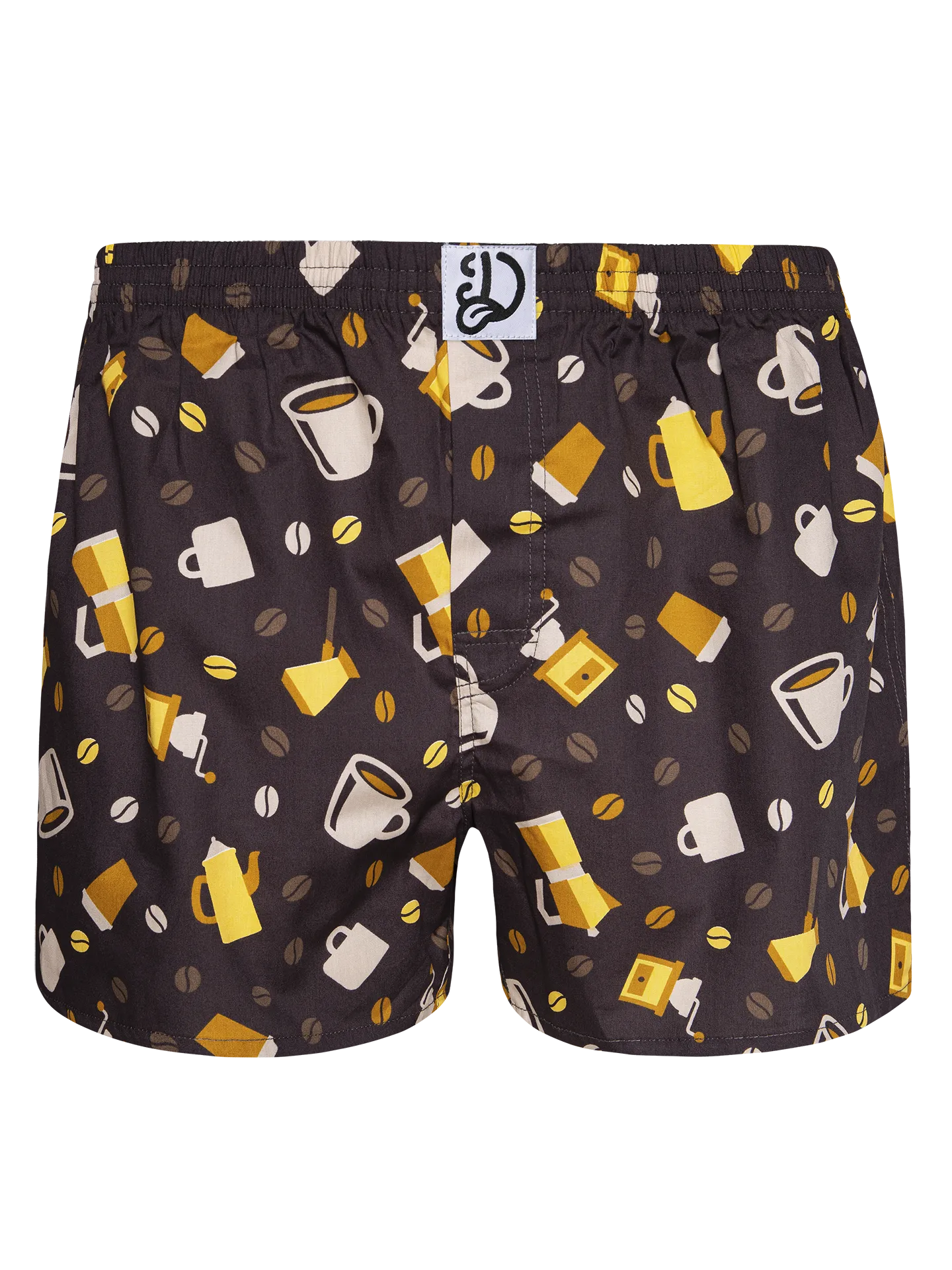 Vrolijke herenboxershorts Koffiebonen