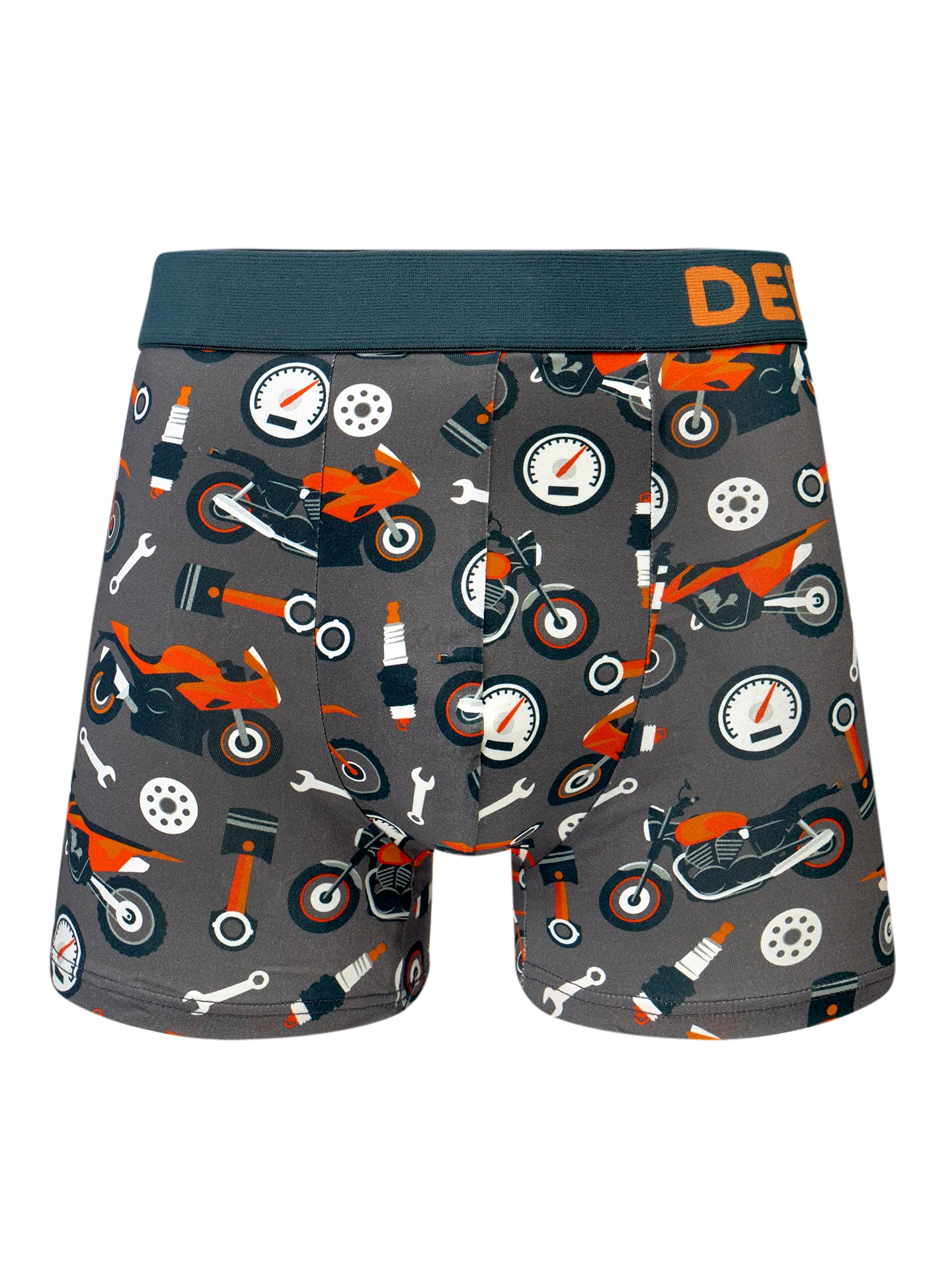 Vrolijke herentrunks Motorrijder