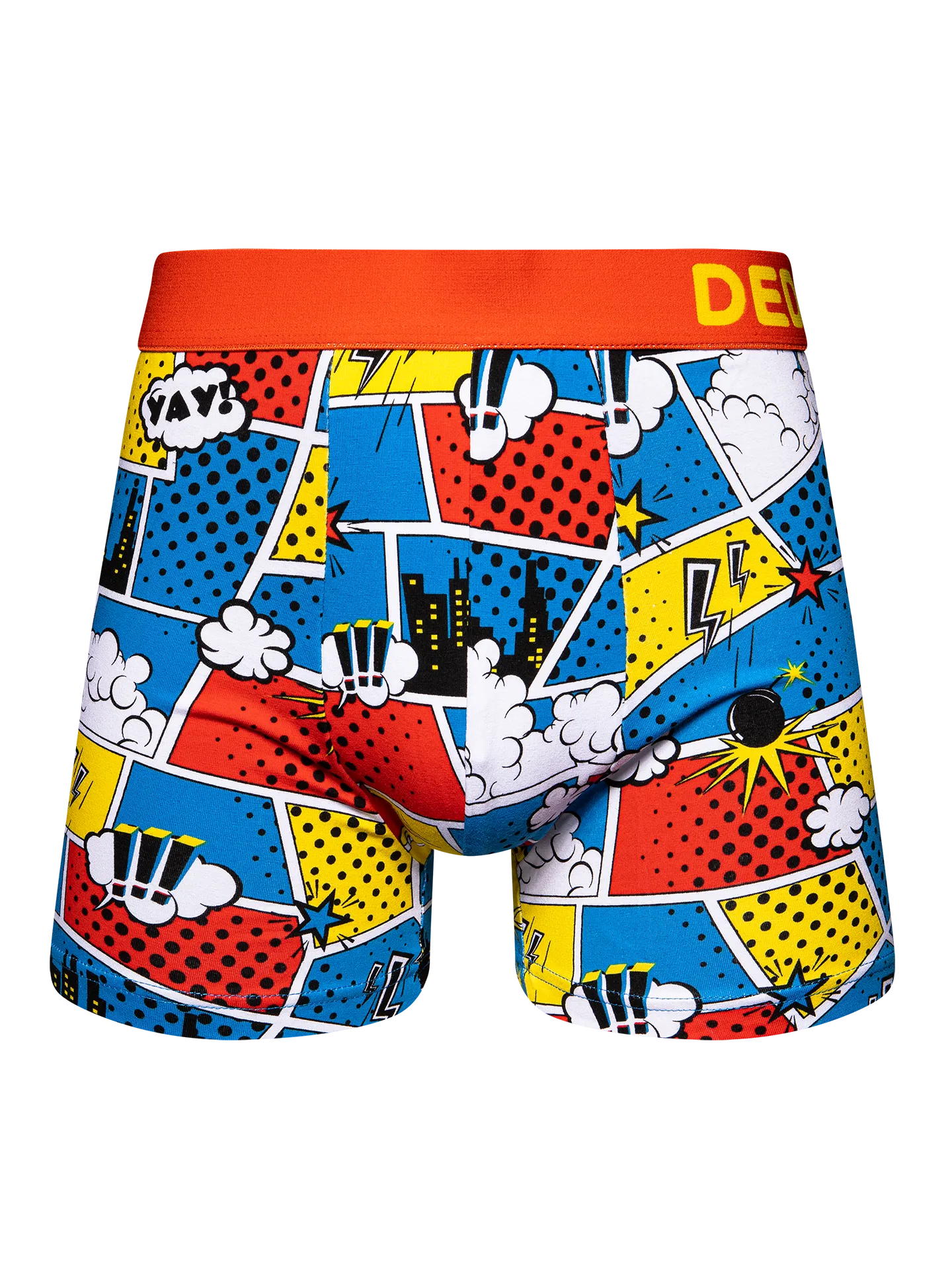 Vrolijke herentrunks Kleurrijke comics