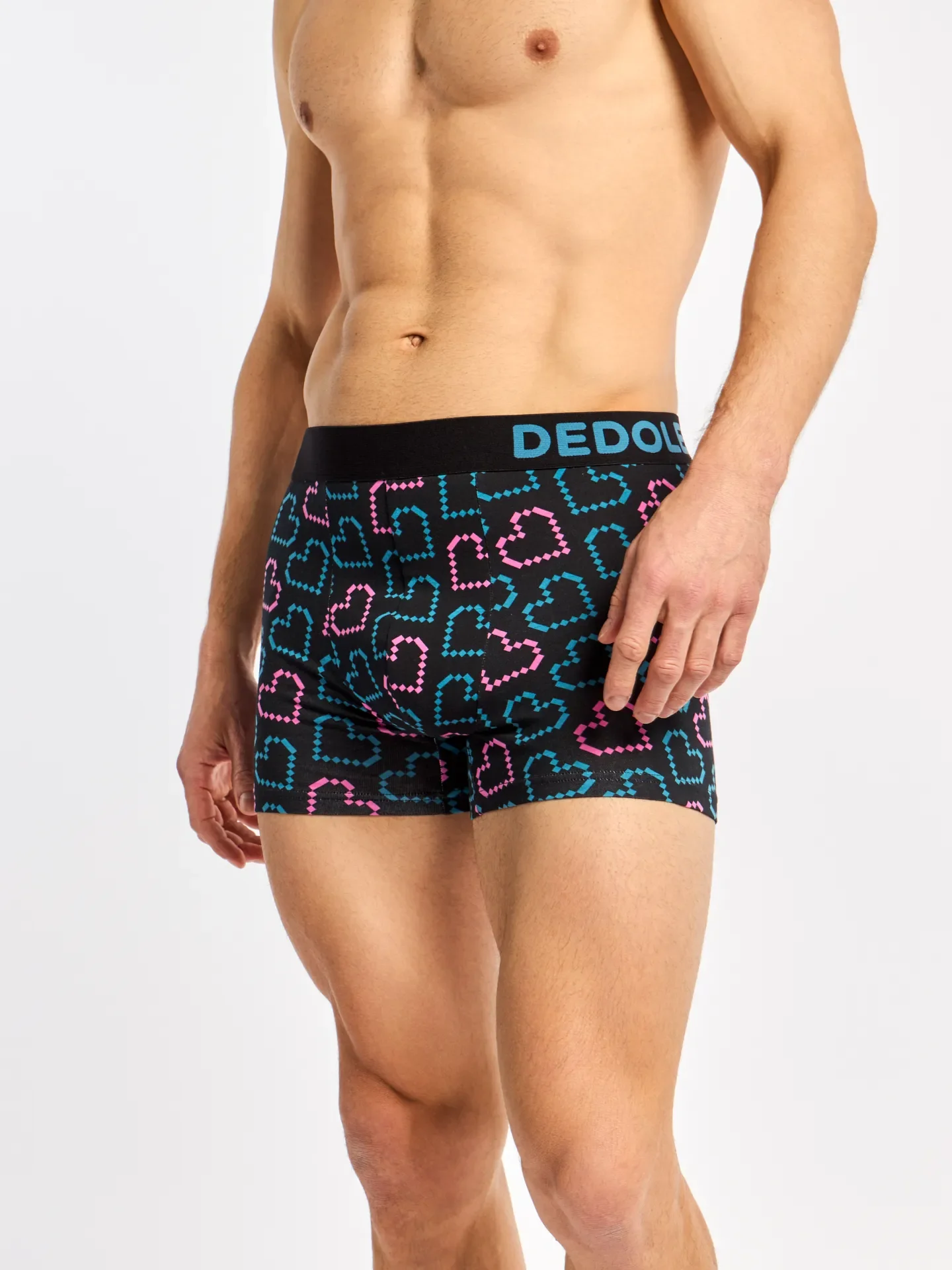 Vrolijke herentrunks Pixelharten - Image 3