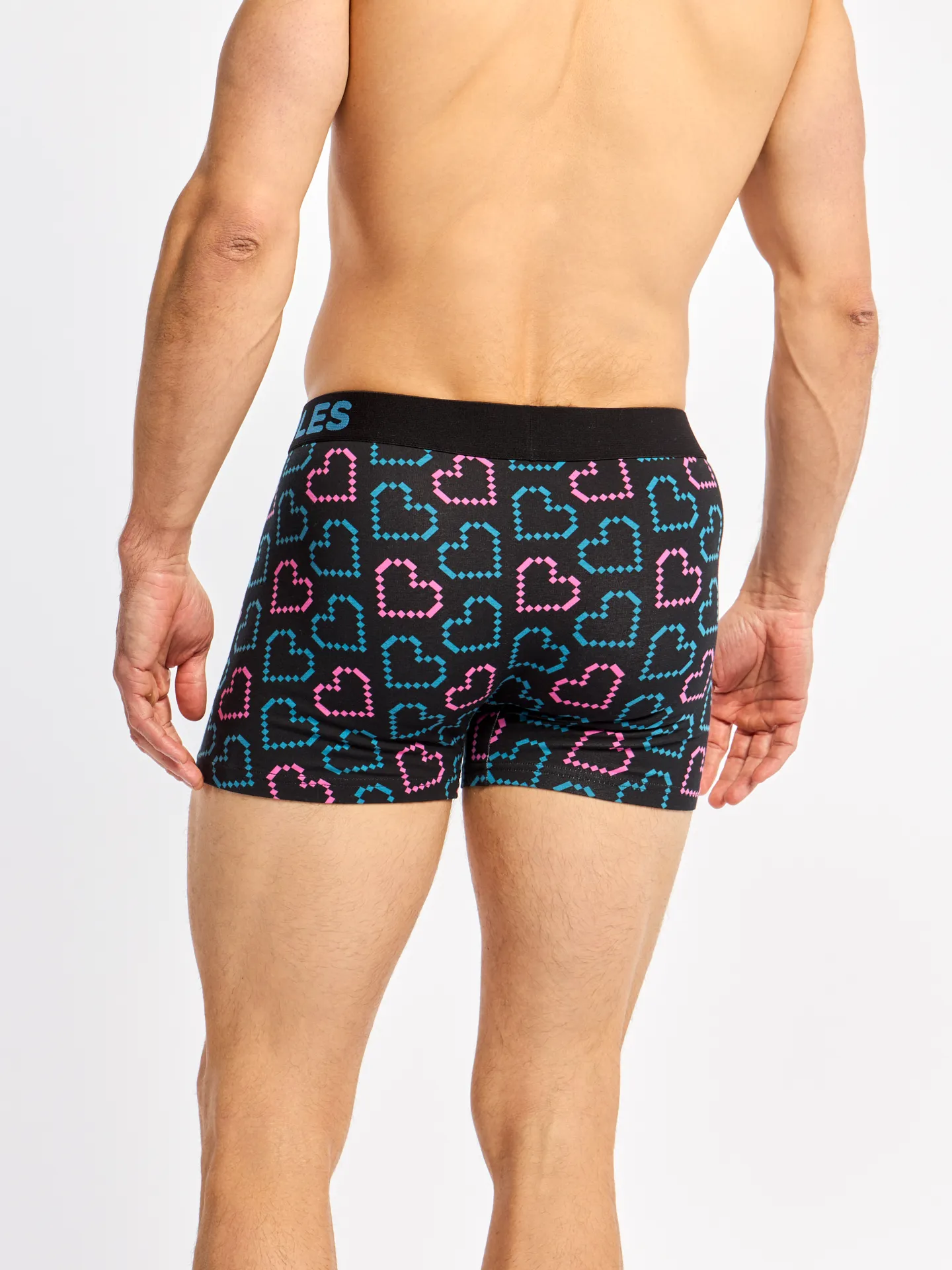 Vrolijke herentrunks Pixelharten - Image 4