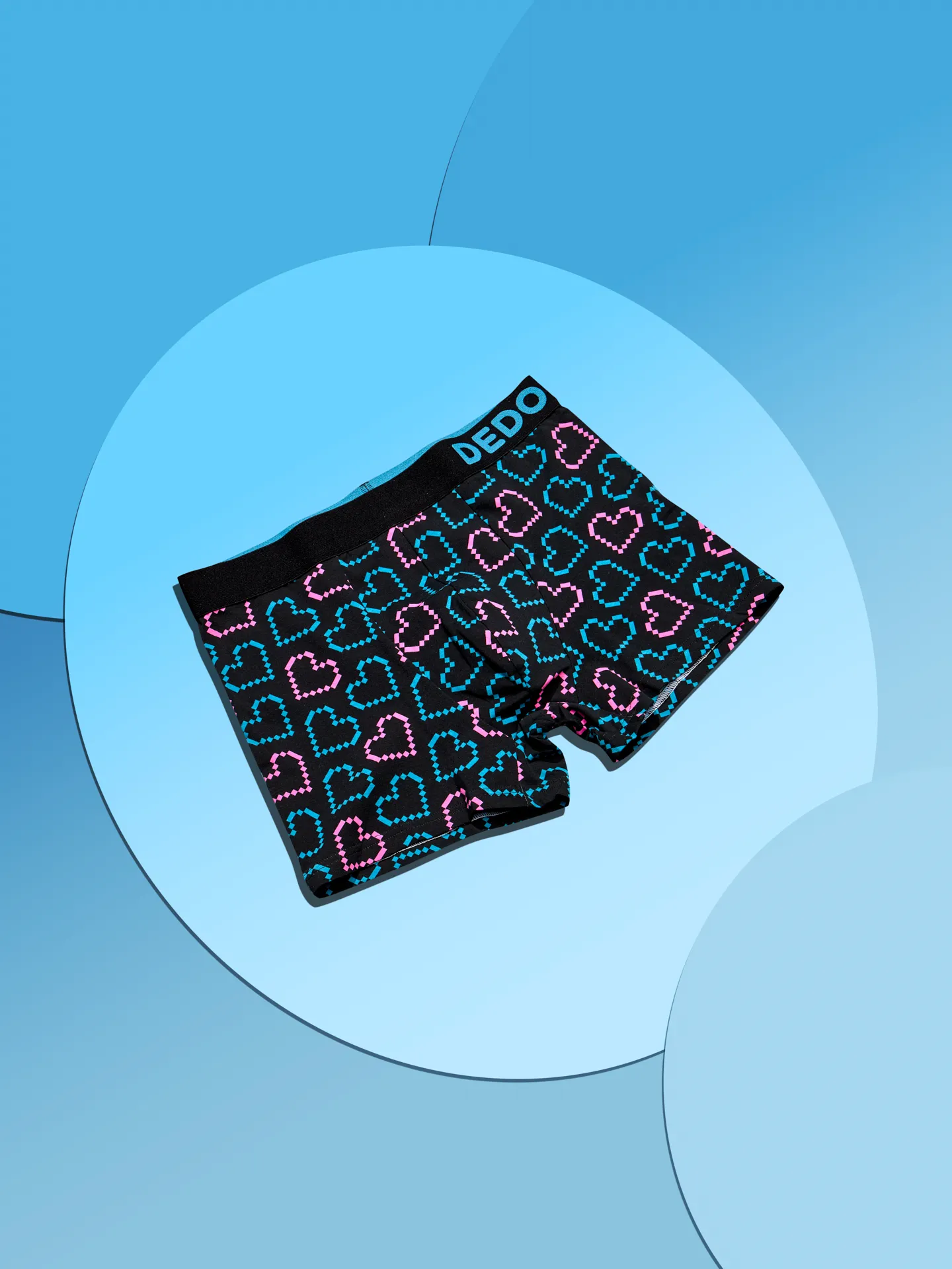Vrolijke herentrunks Pixelharten - Image 5