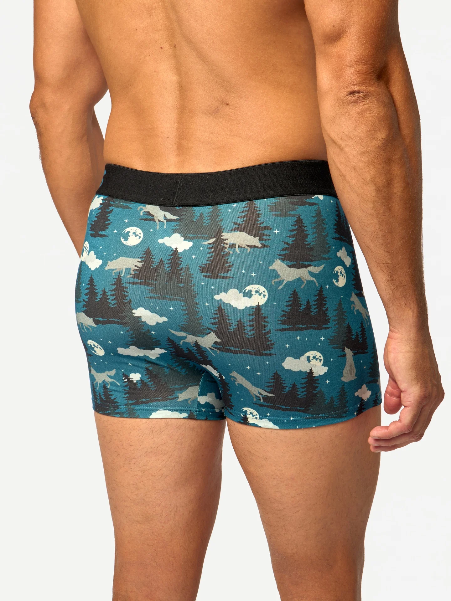 Korte herentrunks Wolf en maan - Image 3