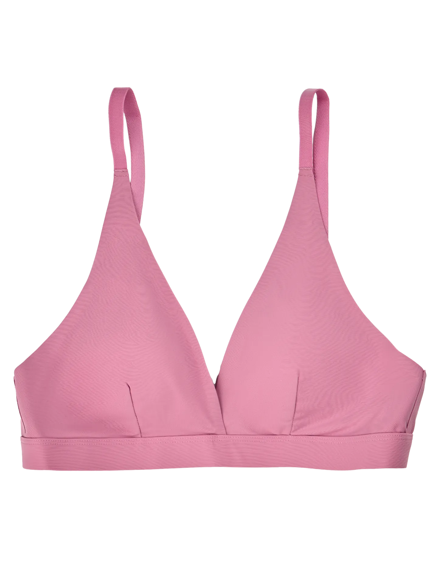 Naadloze driehoek-bralette voor dames Oud roze