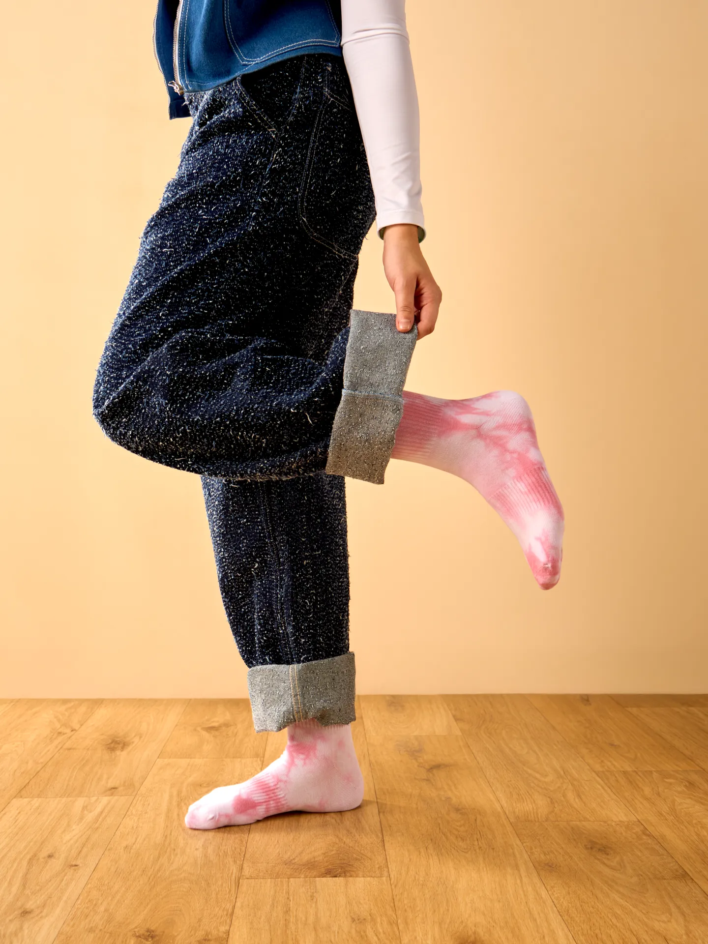 Crewsokken tie-dye Roze - Image 4