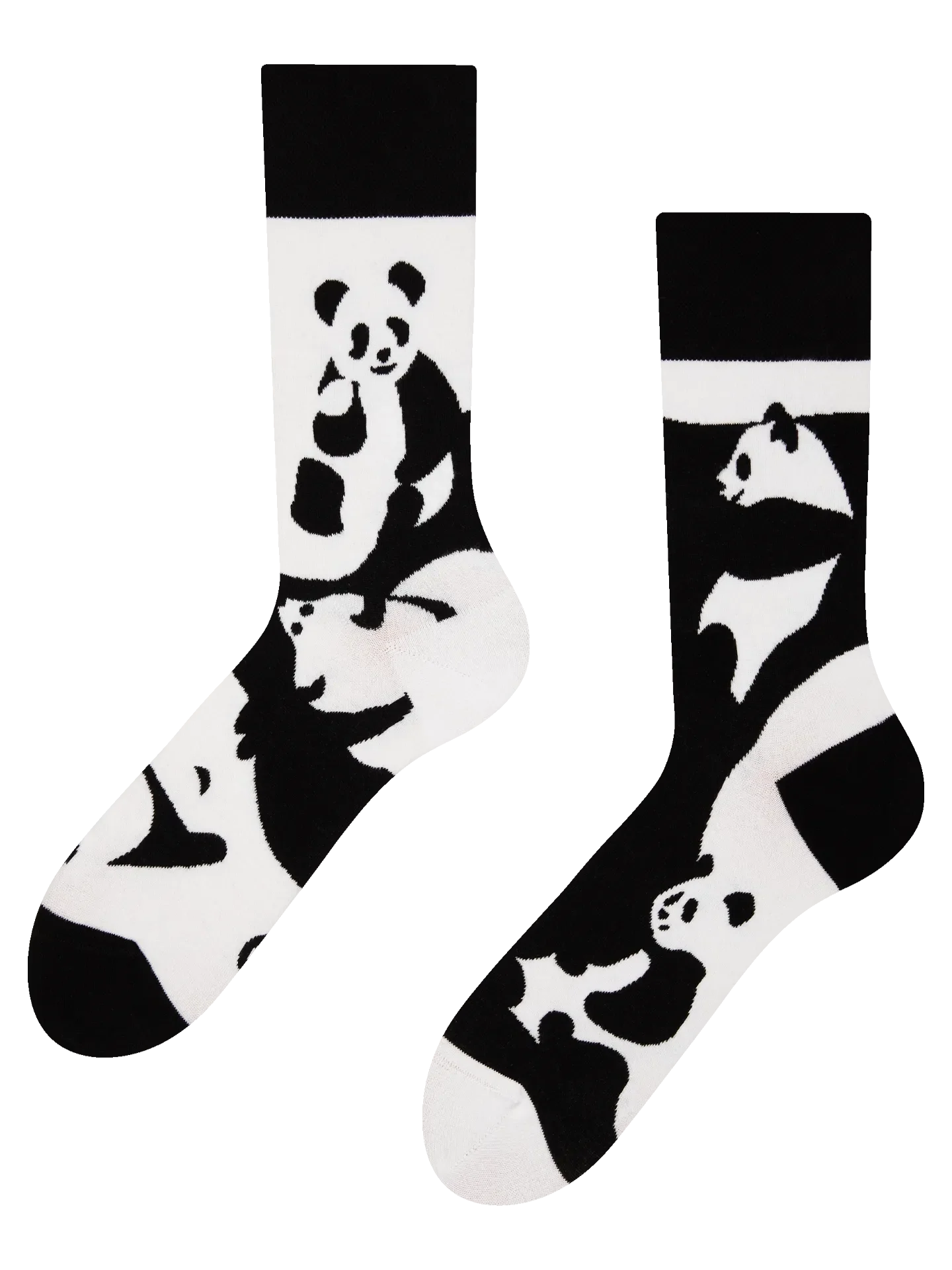 Vrolijke sokken Abstracte panda