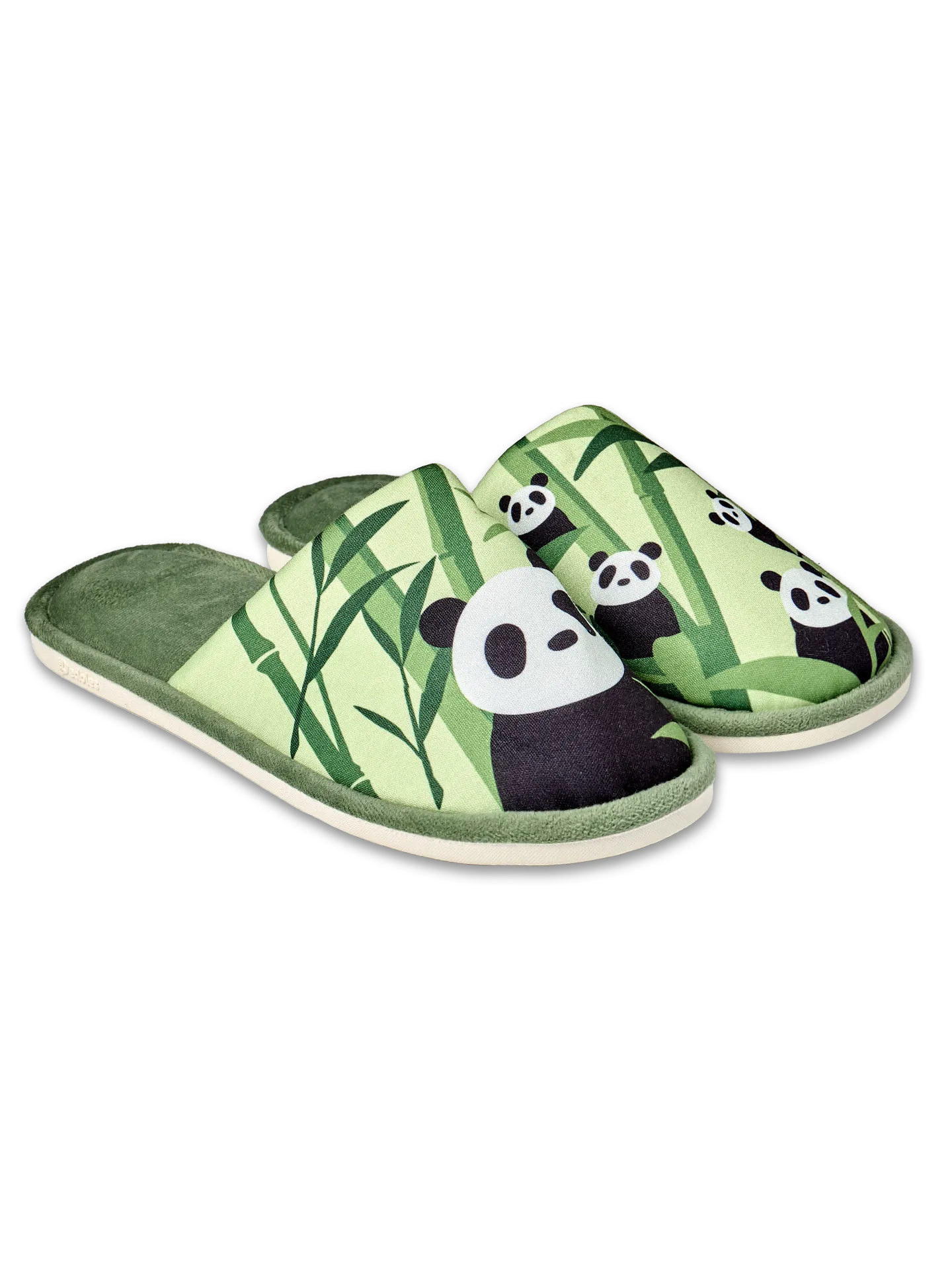 Vrolijke slippers Panda's en bamboe - Image 3