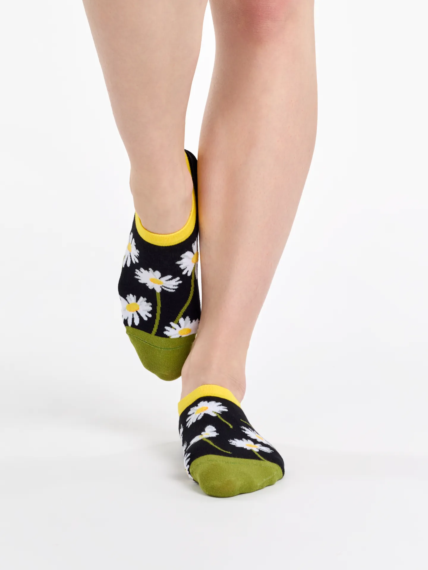 Vrolijke sneakersokken Madeliefjes bij nacht - Image 4