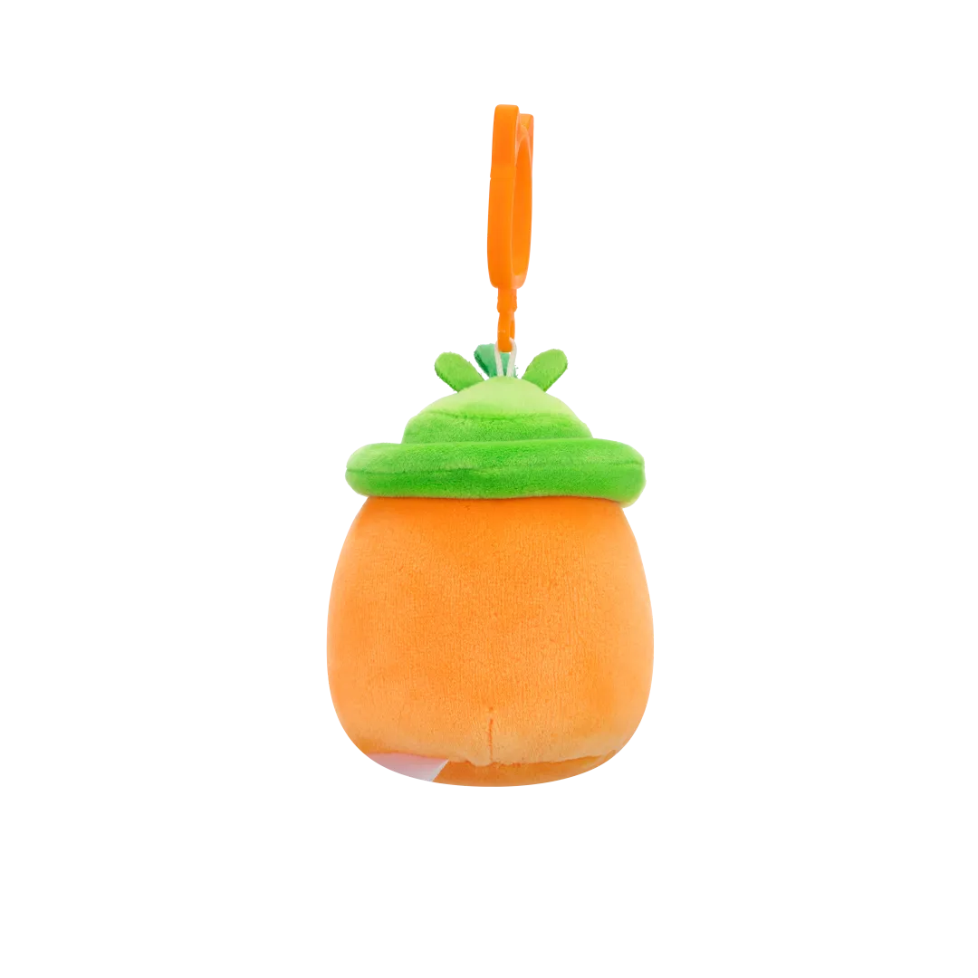 Squishmallows Clip-On Caroleena de oranje wortel met emmerhoed, 9 cm - Image 4