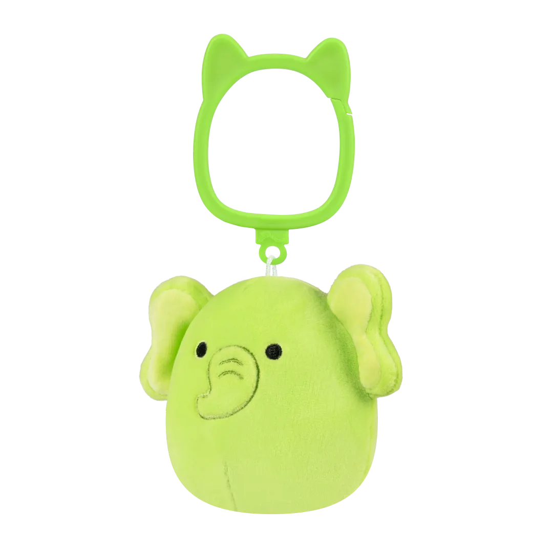 Squishmallows sleutelhanger Franky de limoen groene olifant, 9 cm - Image 3