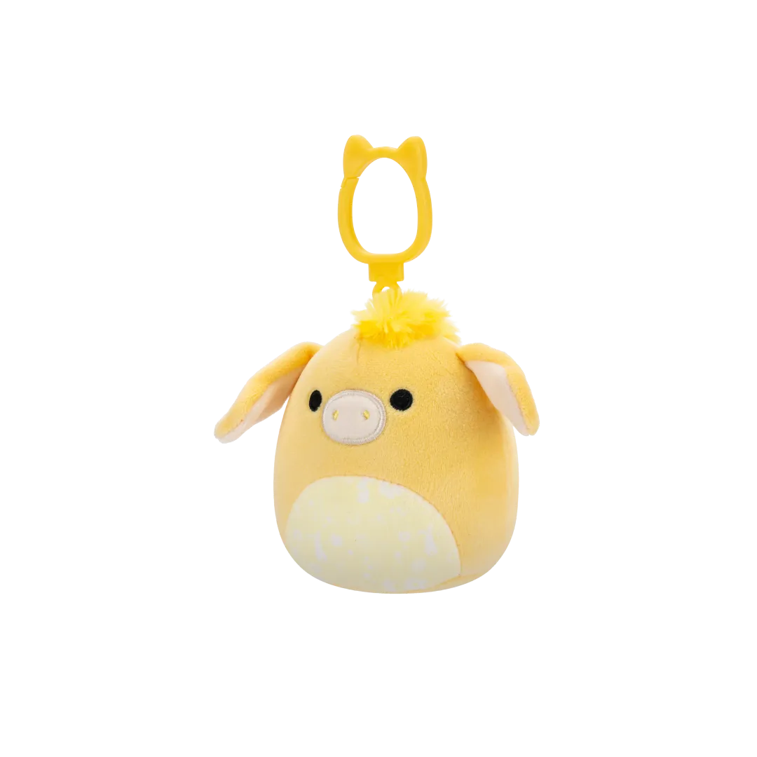 Squishmallows Clip-On Gavyn de gele ezel, 9 cm - Image 4
