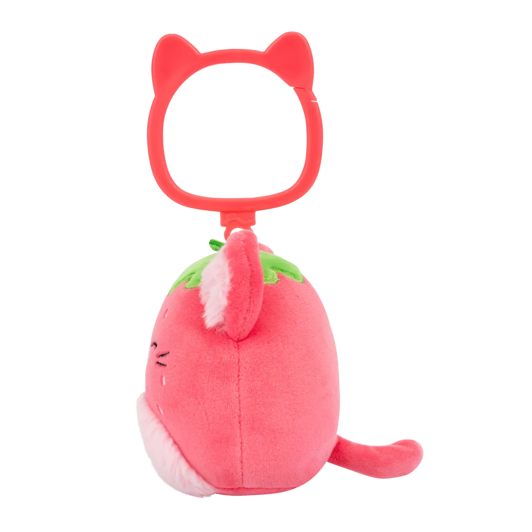 Squishmallows sleutelhanger Olma de aardbeienkat, 9 cm - Image 3