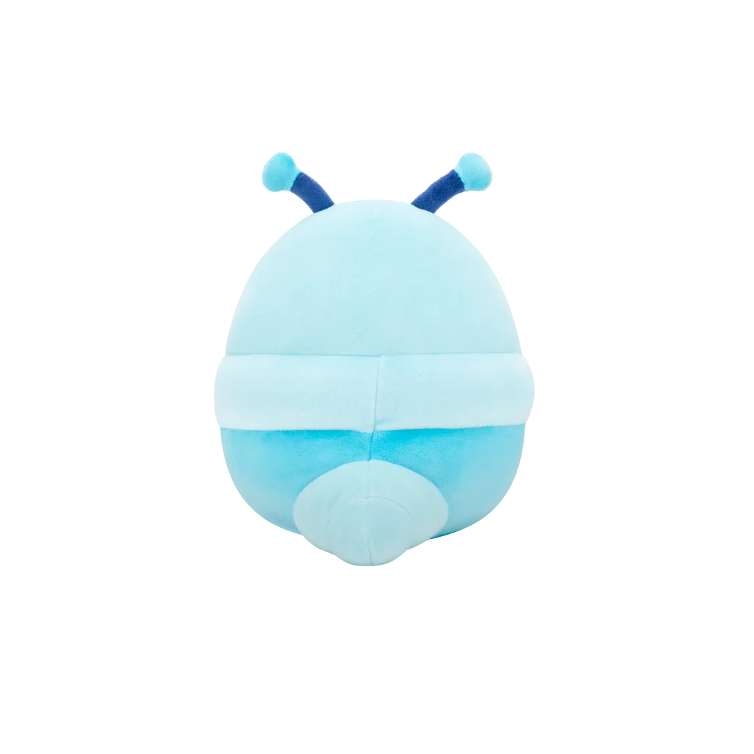 Squishmallows Cordelia de blauwe boekenwurm met bloemen op bril, 20 cm - Image 3