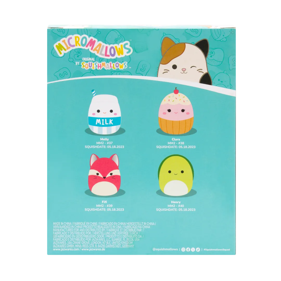Squishmallows Micromallows 4-pack - Fifi, Henry, Melly, Clara - Image 7