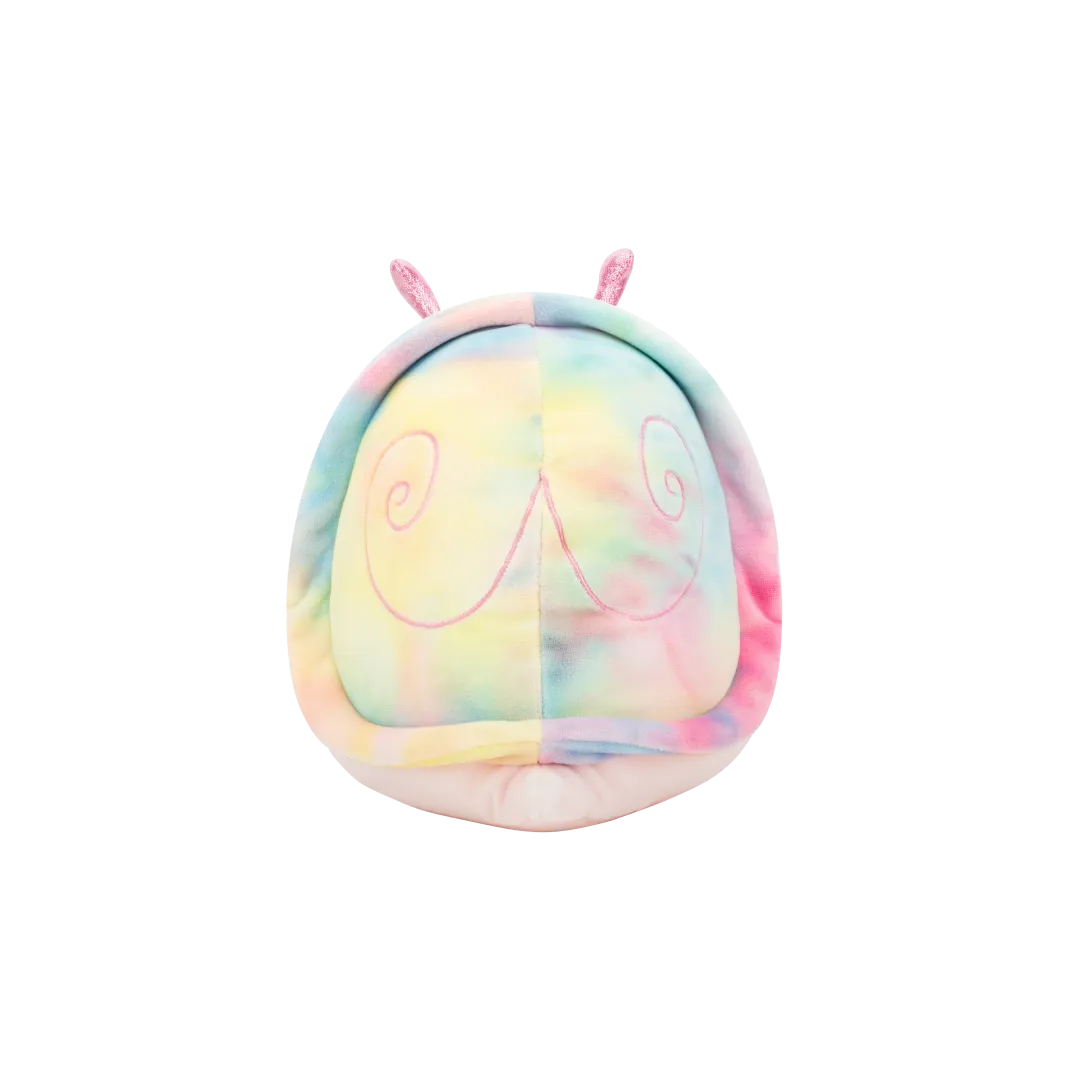 Squishmallows Silvina de roze slak met regenboogschelp en bloemenkroon, 20 cm - Image 4