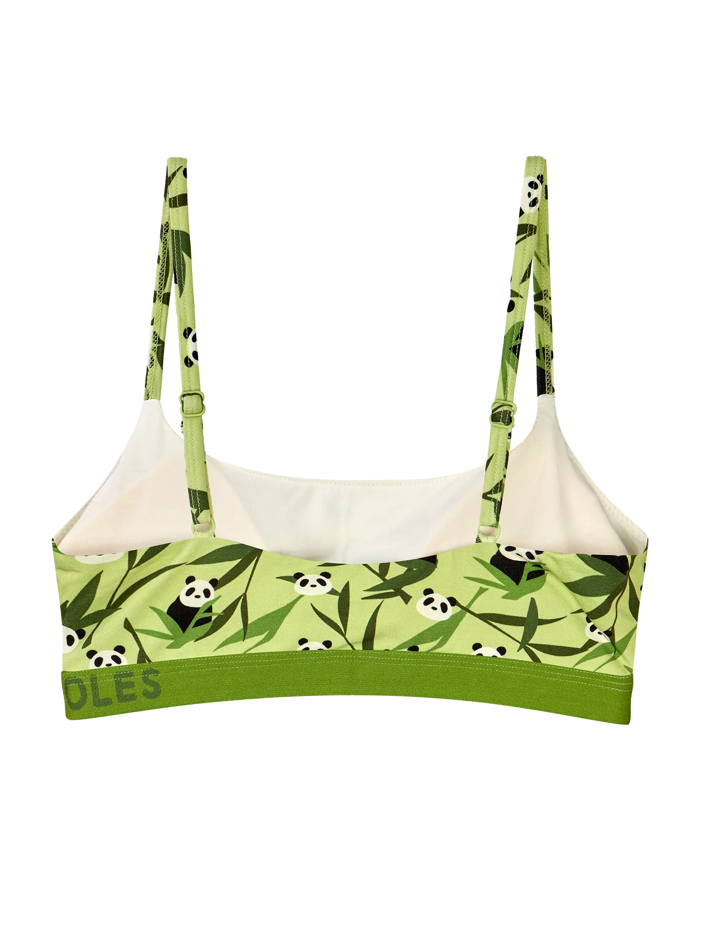 Vrolijke damesbralette Panda's en bamboe - Image 2